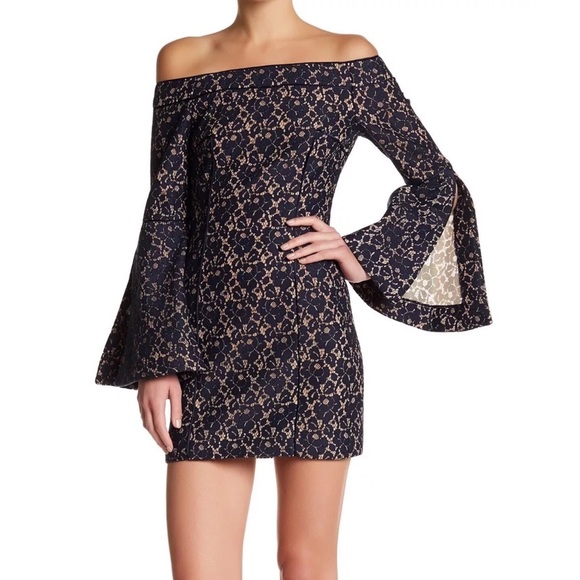 KEEPSAKE the Label Dresses & Skirts - ❤️Sale keepsake blue lace off shoulder dress